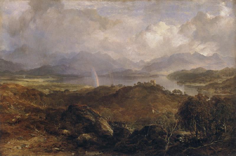 Horatio Mcculloch My Heart's in the Highlands oil painting image
